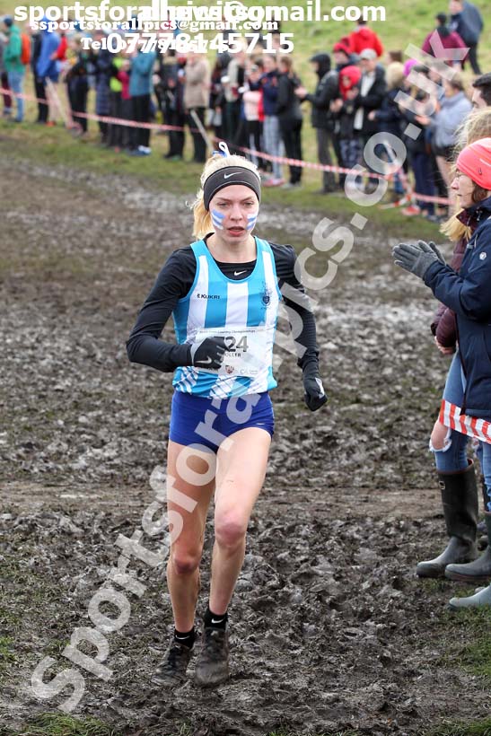 Womens long race  2020 BUCS Cross Country Champs., Edinburgh.  Photo: David T. Hewitson/Sports for All Pics